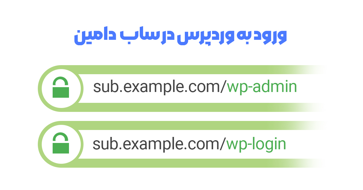 چطور وارد پنل مدیریت وردپرس در ساب دامین شویم؟ 