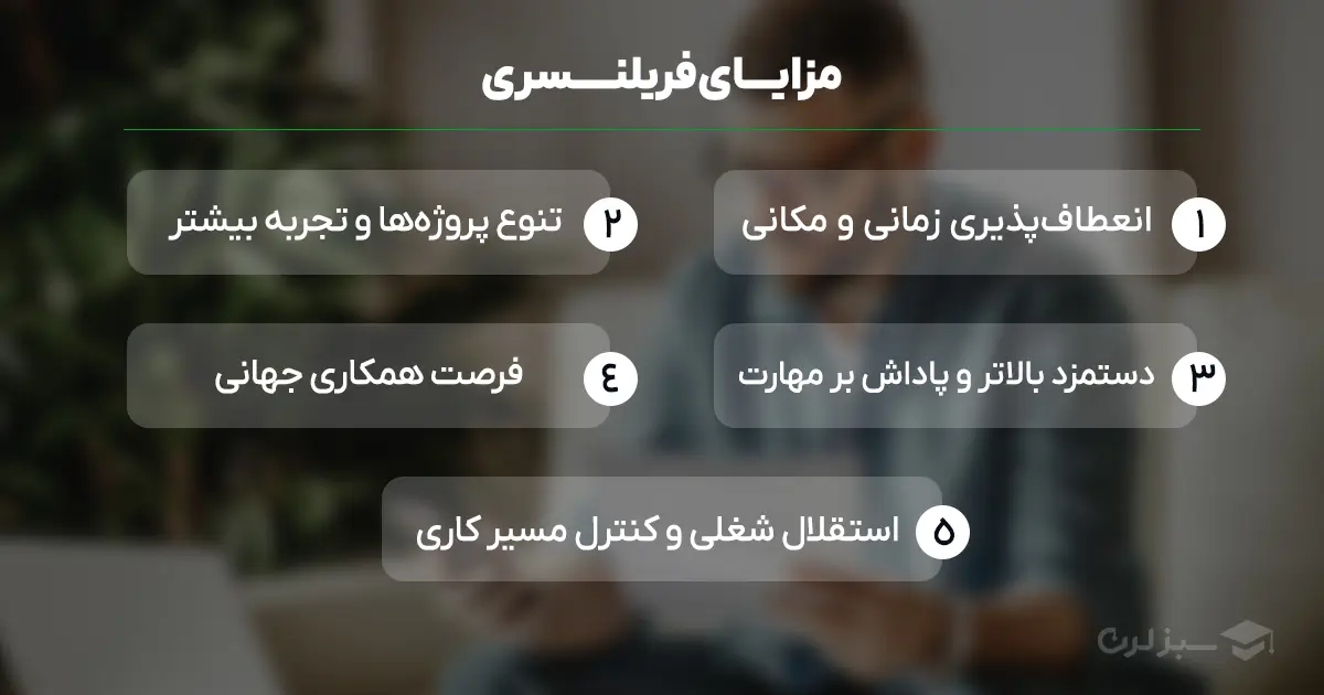مزایای فریلنسری