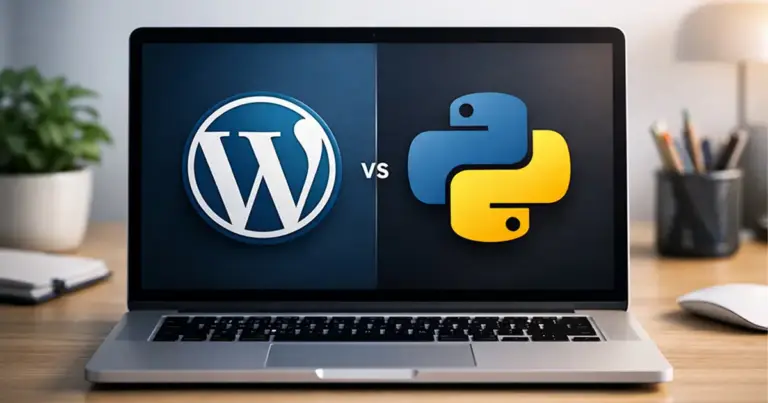 طراحی سایت با پایتون یا وردپرس؟ مقایسه کامل و راهنمای انتخاب درست